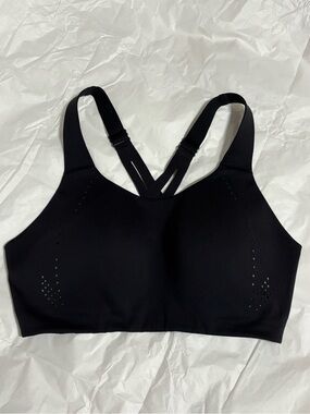 Lululemon Black High Support Sports Bra 36DD Adjustable Racerback Running Bra